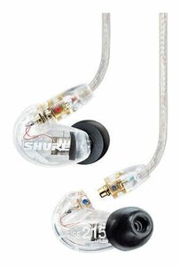 ★SHURE SE215-CL-A 高遮音性 イヤホン/クリア イヤフォン イヤーバッズ★新品送料込