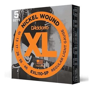 ★D’Addario EXL110-5P × 1 [10-46] エレキギター弦 5セットパック × 1 ★新品送料込/メール便