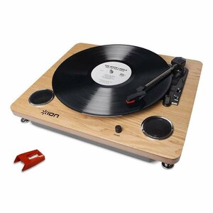 ★ION AUDIO Archive LP スピーカー搭載 オールインワンUSB レコードプレーヤー ターンテーブル + 交換針 PT01RS1★新品送料込