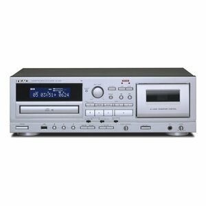 TEAC AD-850-SE ティアック カセットデッキ/CDプレーヤー カラオケ エコー付マイク入力端子 USBメモリー録音/再生