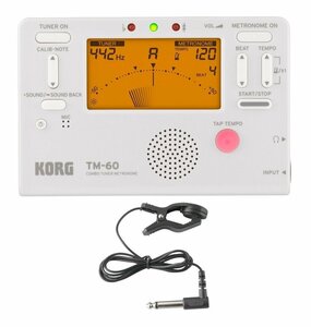 *KORG TM-60-WH + JOYO JC-01L tuner / metronome + Contact Mike set * new goods including carriage / mail service 
