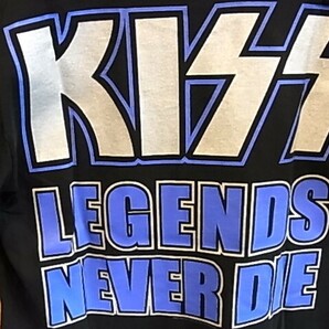 ★☆良品 コピーライトあり anvil 両面プリント 2001年 KISS キッス ツアーTシャツ ロックTシャツ Ｌ■THE FAREWELL TOUR☆★バンドTシャツの画像3
