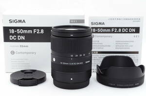 ★美品★ シグマ SIGMA 18-50mm F2.8 DC DN 富士フイルム Xマウント