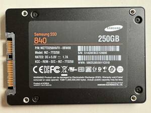 SAMSUNG【動作確認済み】SSD 250GB 0706 