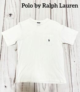 ラルフローレン　tシャツ　半袖　ホワイト　白　M ロゴ　レディース　定番　半袖Tシャツ ポロ　シンプル　ロゴt コットン　綿100%