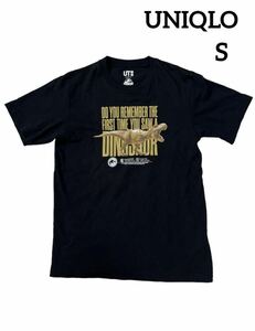 UNIQLO ユニクロ　UT tシャツ　半袖　トップス ジュラシックワールド　S 半袖Tシャツ 黒　ブラック　メンズ　レディース　プリント 