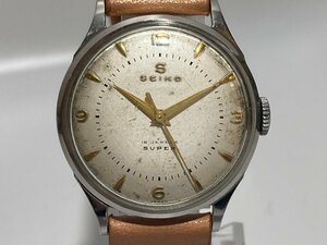 稼働品【1k020715】SEIKO セイコー SUPER スーパー 腕時計 手巻き メンズ 15石 ヴィンテージ