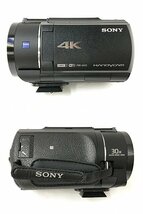 SDG48671小 SONY FDR-AX45 4K ビデオカメラ ハンディカム 2018年製 ブラック 直接お渡し歓迎_画像5