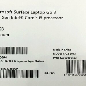 SBG46063相 ★未開封★ Microsoft Surface Laptop Go 3 XJB-00004 直接お渡し歓迎の画像7