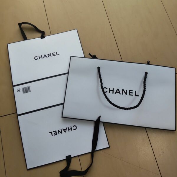シャネル CHANEL ショッパー 紙袋 ショップ袋 ホワイト ギフトボックス ショッピングバッグ