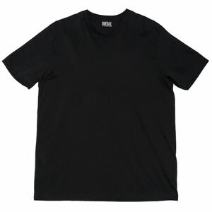 DIESEL ディーゼル 背面 カーゴ マルチ ポケット タクティカル ギミック Tシャツ ロゴ Tee 半袖 トップス Tops T Shirt ブラック 黒 XL