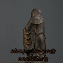 開運七福神 布袋様 置物 鉄器 仏像 金運 お守り 高さ16.8cm_画像4