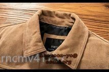 タイムビックセール!!高品質 レザージャケット 牛革 ライダースジャケット シングルライダース メンズファッション 本革_画像6