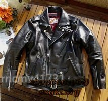 高級山羊革レザージャケット シープスキン 羊 メンズファッション バイクレザー ライダースレザー S ~ 4xl