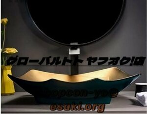 新品入荷★豪華 洗面ボウル 陶器 デザインシンク 洗面台 トイレ 手水鉢 手洗器 手洗い鉢 洗面器