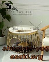 サイドテーブル 別荘 丸形 卓 猫小屋 ナイトテーブル リビング用テーブル 北欧 コーヒーテーブル_画像4