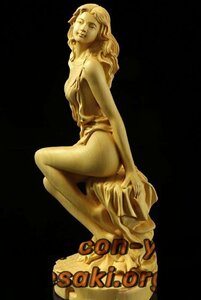極上品 裸婦像 弁財天 招財開運 彫刻工芸品 時代木彫