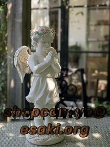 特選ガーデンオーナメント ガーデニング エンジェル 置物オブジェ 祈り天使 ガーデン 庭 屋外 玄関 飾り 天使 樹脂製可愛い工芸