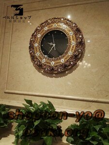 ヨーロッパ　宮廷スタイル　復古　柱時計　応接間　豪華　時計　家庭用　静音時計　おしゃれ　創意　壁掛け時計