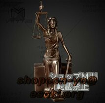 正義と力の象徴 正義の女神 ブックスタンド 彫刻 彫像 西洋 雑貨 オブジェ 置物 フィギュリン 銅 樹脂 ハンドメイド 手作り 2点セット_画像7