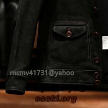 秋冬ライダース アメカジ　復刻　1.2mm牛革 レザージャケット カウハイド 革ジャン メンズ本革 Ｍ～4XL_画像5