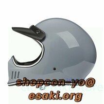 オフロードヘルメット レトロハーレーヘルメット フルフェイスヘルメット バイク ヘルメット男女兼用 4色通気性良 サイズ M-XXL_画像3