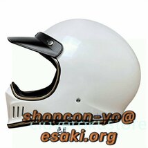 オフロードヘルメット レトロハーレーヘルメット フルフェイスヘルメット バイク ヘルメット男女兼用 4色通気性良 サイズ M-XXL_画像8