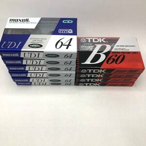 カセットテープ ノーマルポジション TDK maxell B-60 UDI 64 生カセットテープ 新品 CD オーディオカセットテープ TYPE 1 