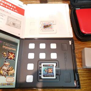 （動作確認済み） ニンテンドー 3DSLL 本体 レッド/ブラック モンハン リズム天国付 任天堂 初期化済み 3DS 中古 簡易梱包ありの画像4