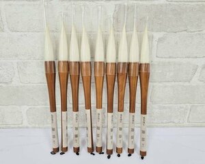  writing .. made .* calligraphy writing brush . dragon . character normal axis /9 pcs set /6 number / large writing brush /1 jpy start /BM