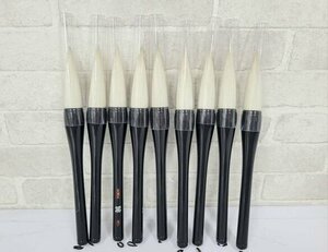  writing .. made .* calligraphy writing brush .. character normal axis /9 pcs set /8 number / large writing brush /1 jpy start /BM