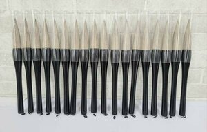  writing .. made .* calligraphy writing brush white dragon . character normal axis /18 pcs set /8 number / large writing brush /1 jpy start /BM