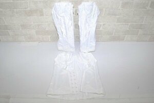 PRINCESS* three in one made in Japan satin race bust up garter attaching removal possible waist sharp /3 sheets set /B75/ white /1 jpy start /ATS