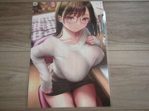 JK san эта 7 A4 размер порез . ламинирование двусторонний печать постер иллюстрации .. прекрасный девушка * включение в покупку возможно 12