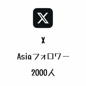 【手作りファイル】 X ( Twitter ) 日本人フォロワー 含む アジアフォロワー 2000人