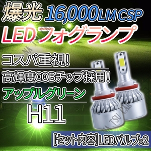 ライト 爆光 フォグランプ ライムイエロー H8 H11 H16 LED フォグライト 12V 24V 最新LEDチップ 送料無料