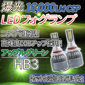 爆光 フォグランプ ライムイエロー HB3 LED ライト フォグライト 12V 24V 最新LEDチップ 今だけ価格