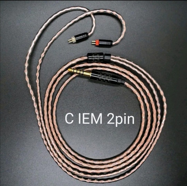 DIYキンバーケーブル最高スペックリケーブル C IEM 2pin/4.4mm