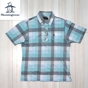  beautiful goods Munsingwear wear button down polo-shirt M men's short sleeves shirt Munsingwear Golf Descente 