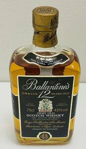 【RG1896SH】1円スタート Ballantines バランタイン 12年 ベリーオールド 750ml 43% スコッチウイスキー 未開栓 長期保管品 