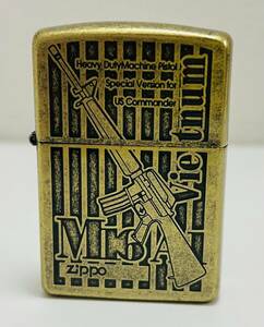 【RG1861SH】1円スタート ZIPPO ジッポ HARD SHOT ZIPPO WITH BULLET 火花確認済み 着火未確認 喫煙具 長期保管品 現状品