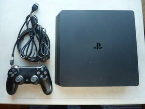 PlayStation4 PS4 ジェット・ブラック（CUH-2100A 500GBモデル) 本体とコントローラーと付属品等付き 動作確認済みのジャンク扱い品です！