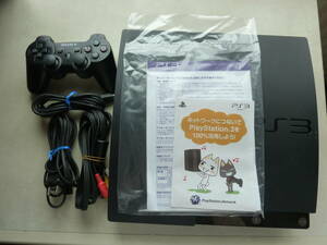 プレイステーション3 PS3 チャコール・ブラック（CECH-2000A 120GB)本体とコントローラーと付属品付きの動作確認済みのジャンク扱い品です