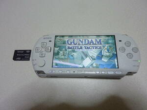 Sony PlayStationPortable PSP-3000 жемчуг * белый PSP корпус . карта памяти 4GB имеется рабочее состояние подтверждено. сравнительно . красота . б/у товар товар. 
