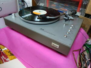 ** height performance high torque manual D.D. turntable Toshiba SR-355D working properly goods cartridge less **