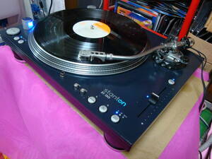 ** phono equalizer built-in linear motor D.D. turntable Korg * Stunt nST-150 working properly goods cartridge none **