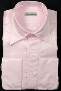 Ｍ サイズ　紳士　メンズ　フォーマル　センクラシャツ　ドレスシャツ　ピンク　Ｓ８９２３