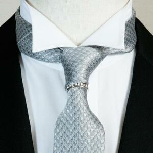  галстук chief есть узкий галстук silver gray Jaguar do текстильный узор сделано в Японии NT136#12