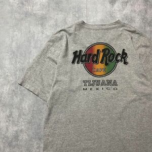 90’s ハードロックカフェ　ラスタカラー　バックプリント　Tシャツ