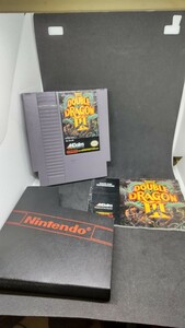 NES 海外 ファミコン ダブルドラゴン3 アクレイム ケース、説明書付き